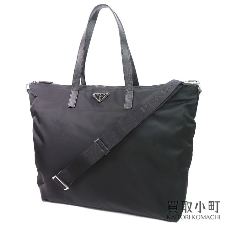 楽天市場】【美品】プラダ【PRADA】Re-Nylon トートバッグ ブラック 