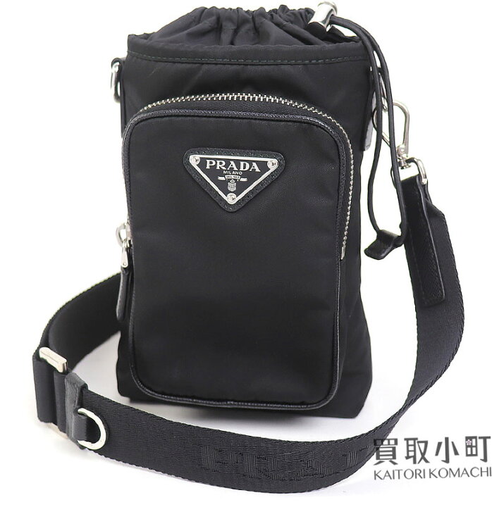 美品】プラダ【PRADA】Re-Nylon スマートフォンケース ドロー 