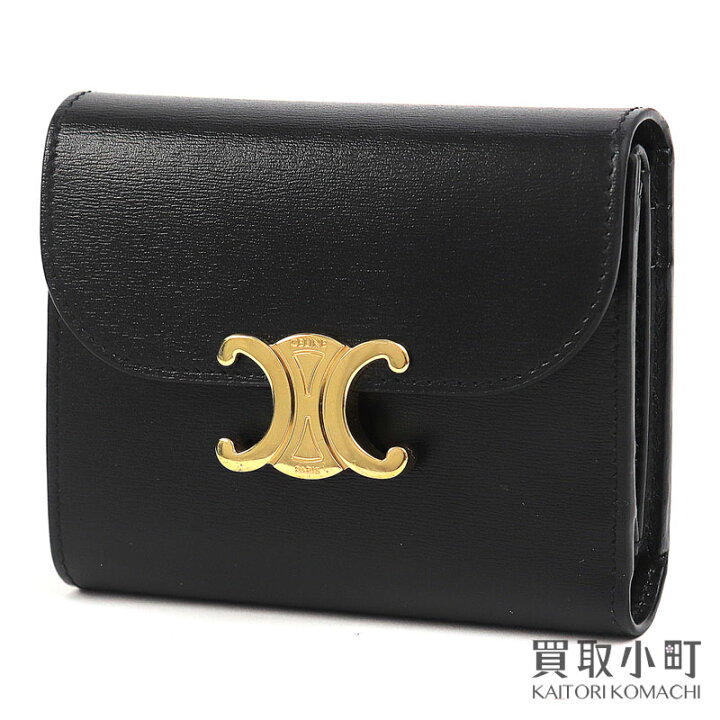 楽天市場】【美品】セリーヌ【CELINE】スモールウォレット トリオンフ  