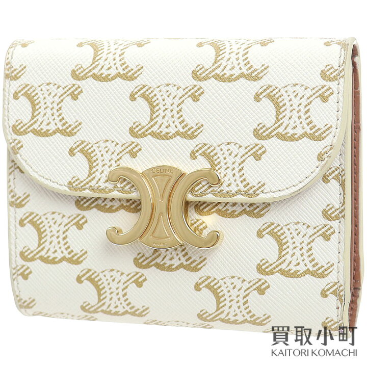 楽天市場】【美品】セリーヌ【CELINE】スモールウォレット トリオンフ  