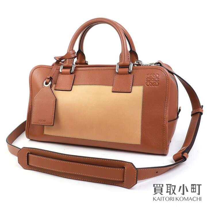 楽天市場】【美品】ロエベ【LOEWE】アマソナ28 ハンドバッグ ブラウン  