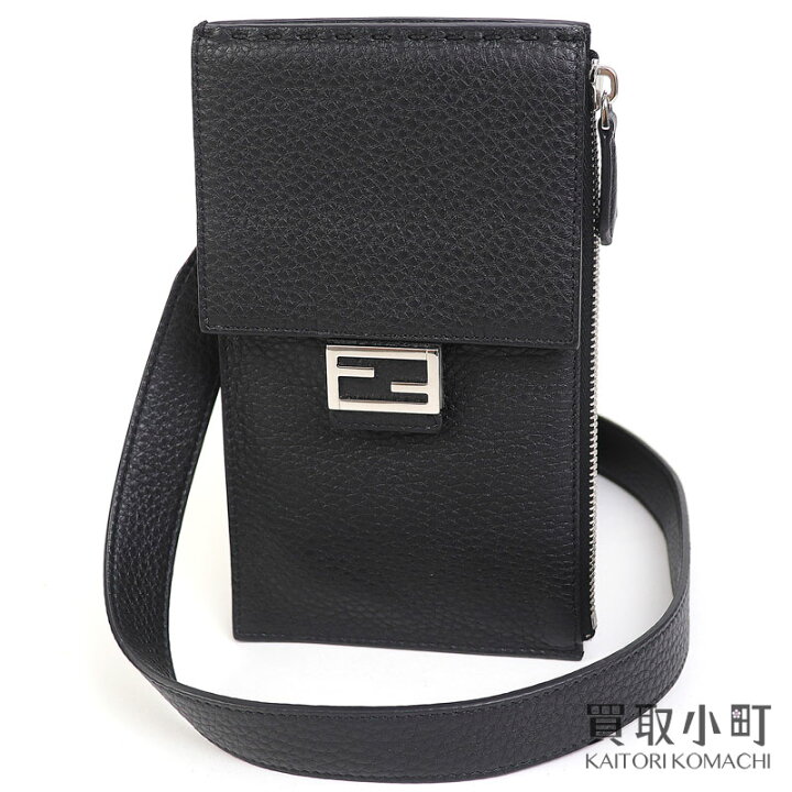 楽天市場】【美品】フェンディ【FENDI】 レザー フォンポーチ FF 