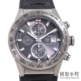 【最大1万円OFFクーポン! 4/20～】タグホイヤー 【TAGHeuer】 カレラ キャリバーホイヤー01 クロノグラフ オートマティック 43mm デイト グレー チタン メンズウォッチ 自動巻き 男性用腕時計 CAR208Z.FT6046 CARRERA HEUER 01 CHR【中古】