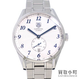 【最大1万円OFFクーポン! 5/25～】【美品】タグホイヤー 【TAGHeuer】カレラ ヘリテージ キャリバー6 39MM オートマティック スモールセコンド デイト メンズウォッチ シルバー SSブレス 自動巻き 男性用腕時計 ギョーシェ WAS2111【中古】