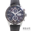 タグホイヤー【TAGHeuer】カレラ キャリバー16 クロノグラフ 43MM オートマティック クロコ 革ベルト デイデイト メンズウォッチシースルーバック自動巻き 男性用腕時計 CV2A1S.FC6236 CARRERA CALIBRE16 CHRONOGRAPH WATCH【ABランク】【中古】