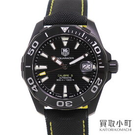 【最大1万円OFFクーポン! 5/25～】【美品】タグホイヤー 【TAG Heuer】 アクアレーサー キャリバー5 ブラックバージョン 300M 41MM オートマティック メンズ ブラック 男性用腕時計 WAY218A.FC6362 AQUARACER BLACK EDITION【Aラン【中古】