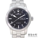 【美品】フォルティス【FORTIS】エアロマスター スチール デイデイト オートマティック ブラック SSブレス メンズウォッチ 男性用腕時計 自動巻き 655.10.10M AEROMASTER STEEL AUTOMATIC WATCH【SAランク】【中古】