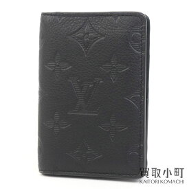 【美品】ルイヴィトン【LOUIS VUITTON】M62899 オーガナイザー ドゥ ポッシュ モノグラムシャドウ ノワール ビジネスカードケース 名刺入れ カードケース パスケース ポケットオーガナイザー LV POCKET ORGANISER MONOGRAM SHADOW LEATHER【Aランク】【中古】