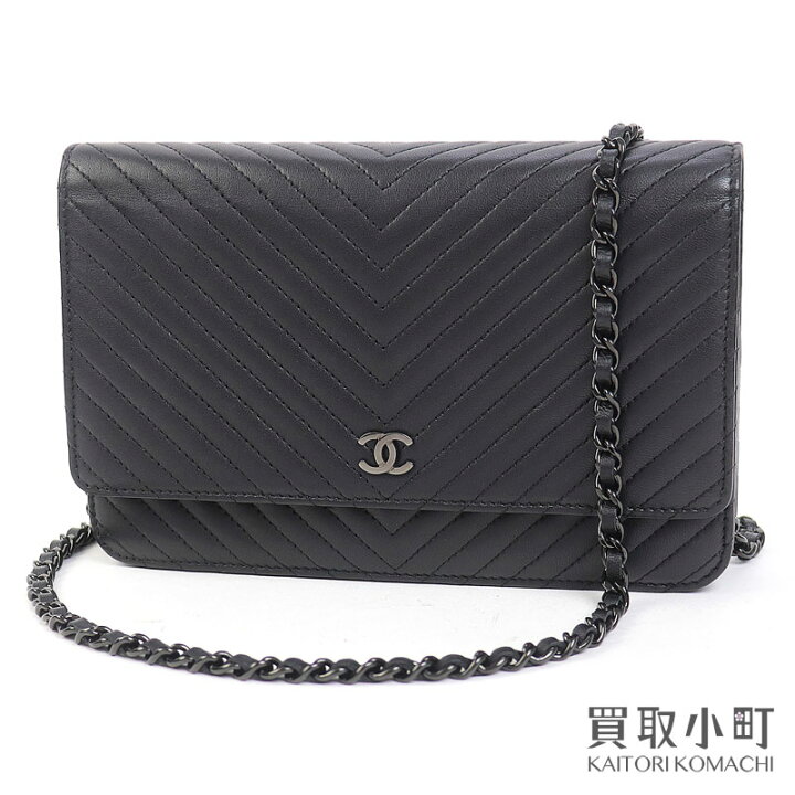 楽天市場】【美品】シャネル 【CHANEL】シェブロン キルティング 