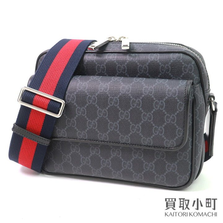楽天市場】【美品】グッチ【GUCCI】GGブラック スモール クロスボディ 
