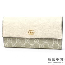 楽天市場】gucci ダブルg ggマーモント 二つ折り財布 レザーの通販 