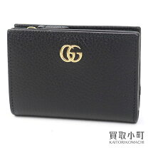 楽天市場】gucci ダブルg ggマーモント 二つ折り財布 レザーの通販