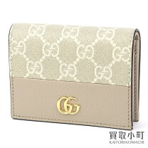 楽天市場】gucci ダブルg ggマーモント 二つ折り財布 レザーの通販 