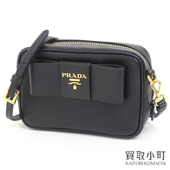 美品 プラダ サフィアーノ スマホショルダー ショルダーバック 
