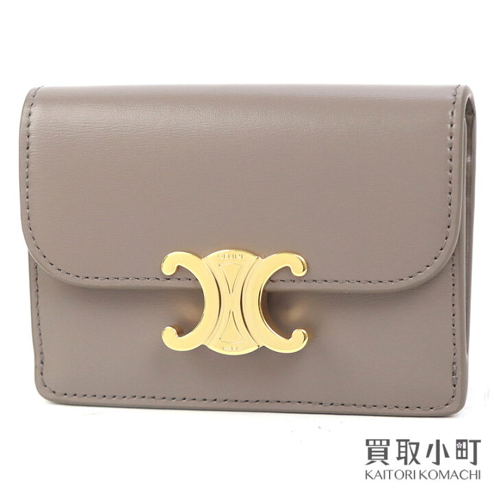 楽天市場】【新品同様】セリーヌ【CELINE】トリオンフフラップ付き 