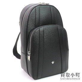 【新品同様】ディオール オム【DIOR HOMME】スリングバッグ ブラック メタルビー メンズ クロスボディ ショルダーバッグ 蜂 ハチ CD Sling bag【SAランク】【美品】【中古】