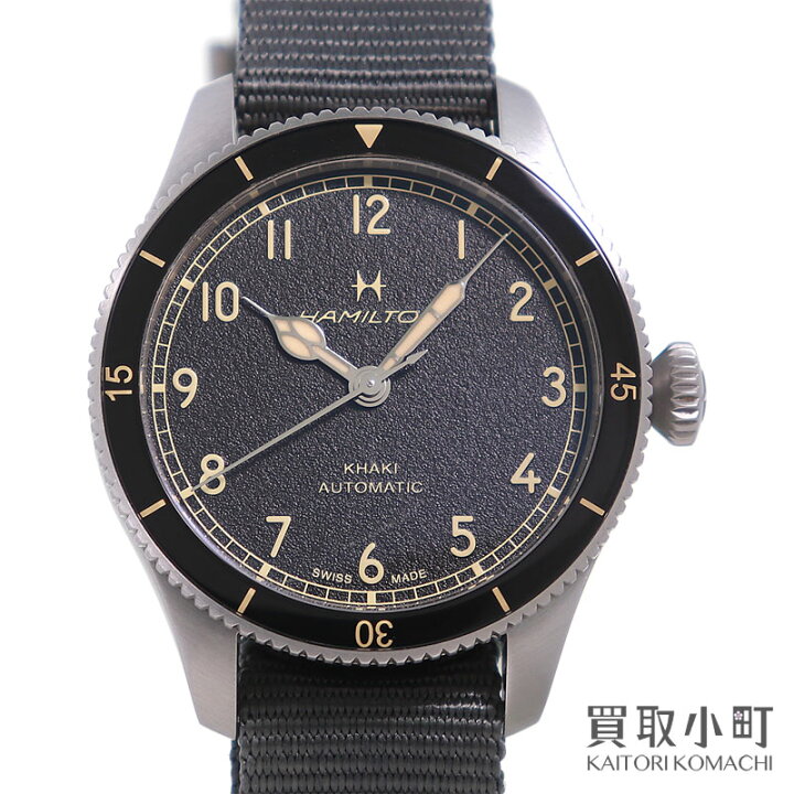 楽天市場】【美品】ハミルトン 【HAMILTON】カーキアビエーション 