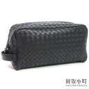 【最大3万円OFFクーポン! 10/15〜】【美品】ボッテガ ヴェネタ 【BOTTEGA VENETA】ネロ イントレチャート VN トイレタ…
