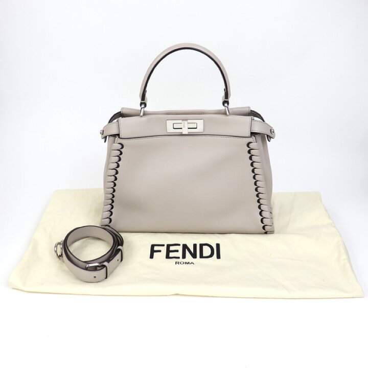 楽天市場】【美品】フェンディ 【FENDI】ピーカブー レギュラーサイズ 