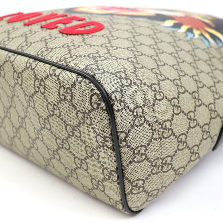 楽天市場】【美品】グッチ【GUCCI】アングリーキャット プリント GG 