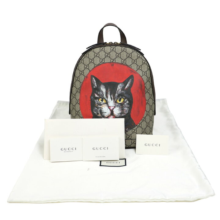 楽天市場】超美品・グッチ GGスプリーム・ミスティックキャット 