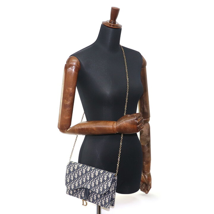 美品] DIOR オブリーク ジャカード ポーチ 