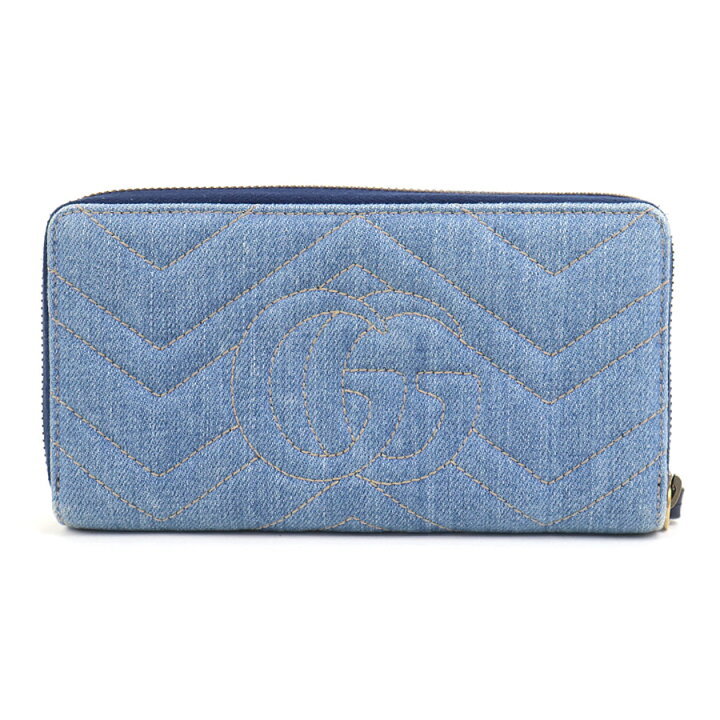 楽天市場】【美品】グッチ【GUCCI】GGマーモント ジップアラウンド 