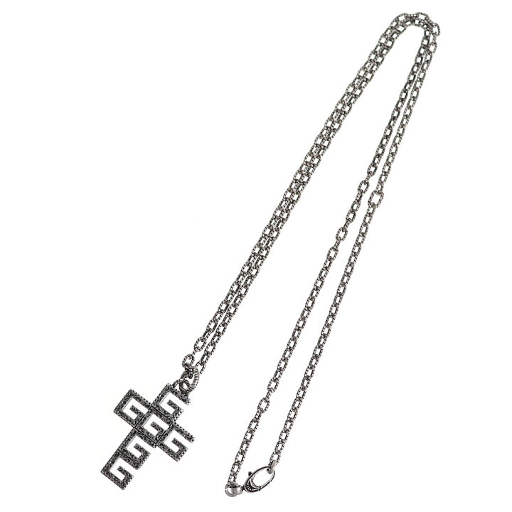 楽天市場】【美品】グッチ【GUCCI】スクエアG クロス シルバー  