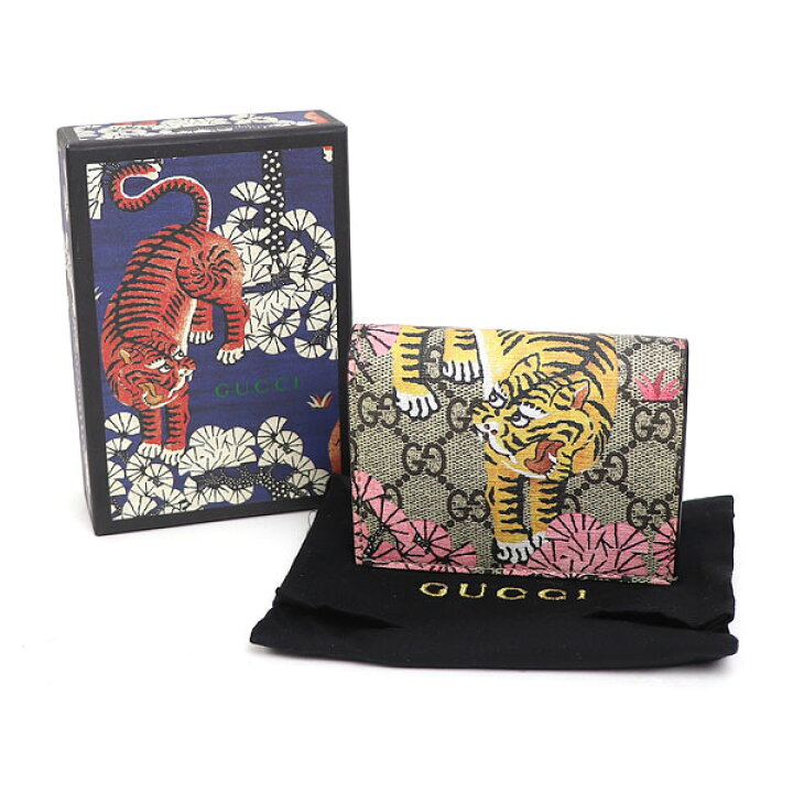 楽天市場】【美品】グッチ【GUCCI】ベンガルタイガー カードケース  