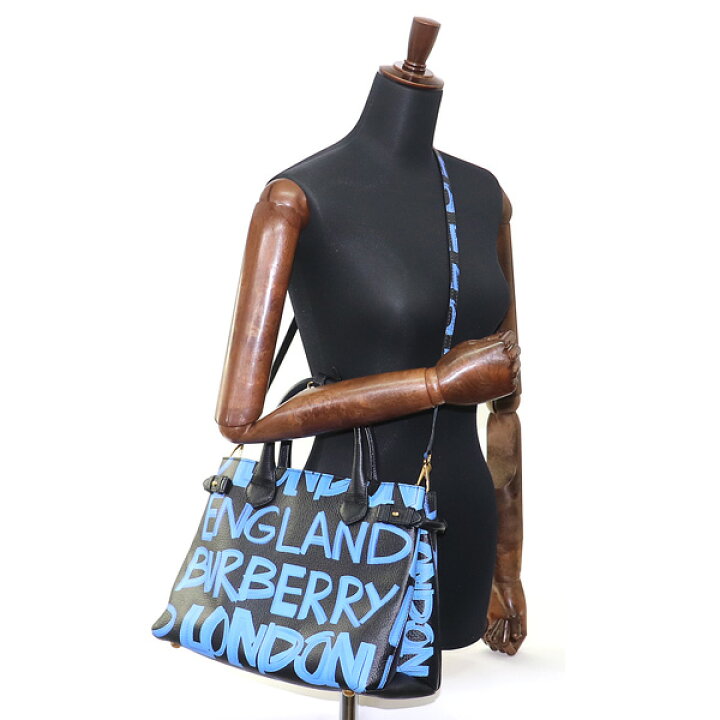 楽天市場】【美品】バーバリー【BURBERRY】ミディアム グラフティ  