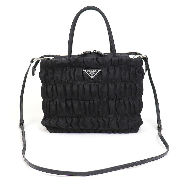 楽天市場】【美品】プラダ 【PRADA】 トライアングルロゴ キルティング 