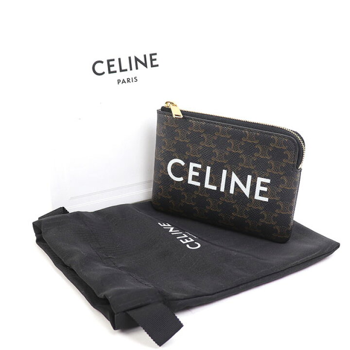 楽天市場】【美品】セリーヌ【CELINE】コイン＆カードポーチ キュイル  