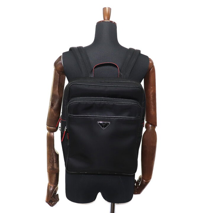 楽天市場】【美品】プラダ【PRADA】 トライアングルロゴ スクエア 