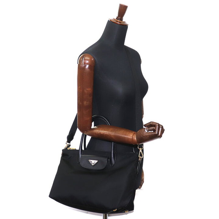 楽天市場】【美品】プラダ【PRADA】トライアングルロゴ トップハンドル 