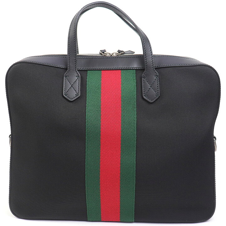 楽天市場】【美品】グッチ【GUCCI】テクノキャンバス ブリーフケース  