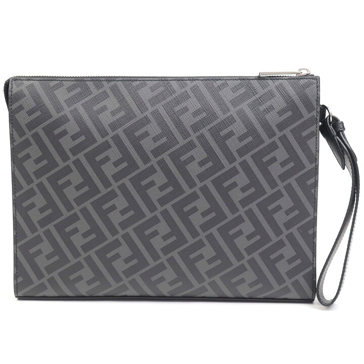 楽天市場】【美品】フェンディ【FENDI】ダイアゴナル クラッチバッグ 