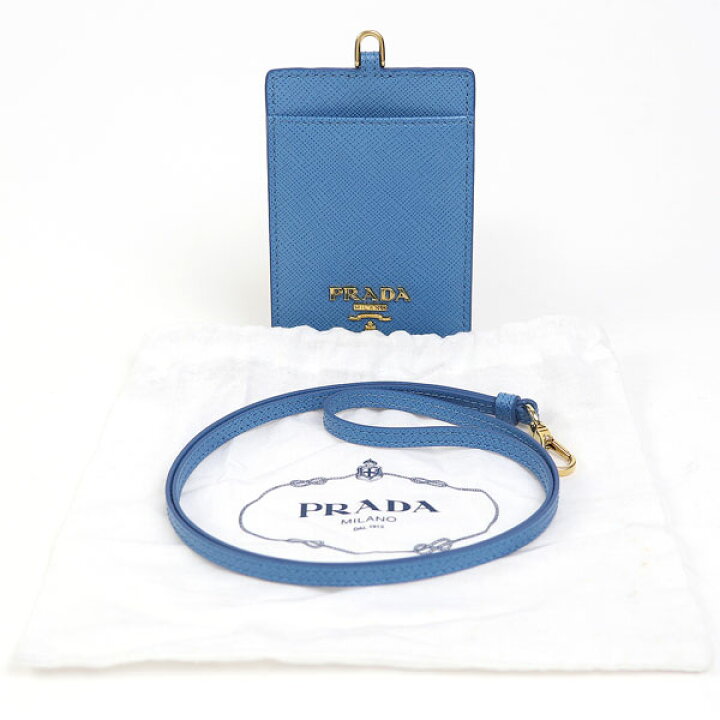 楽天市場】【美品】 プラダ【PRADA】メタルロゴ サフィアーノレザー 