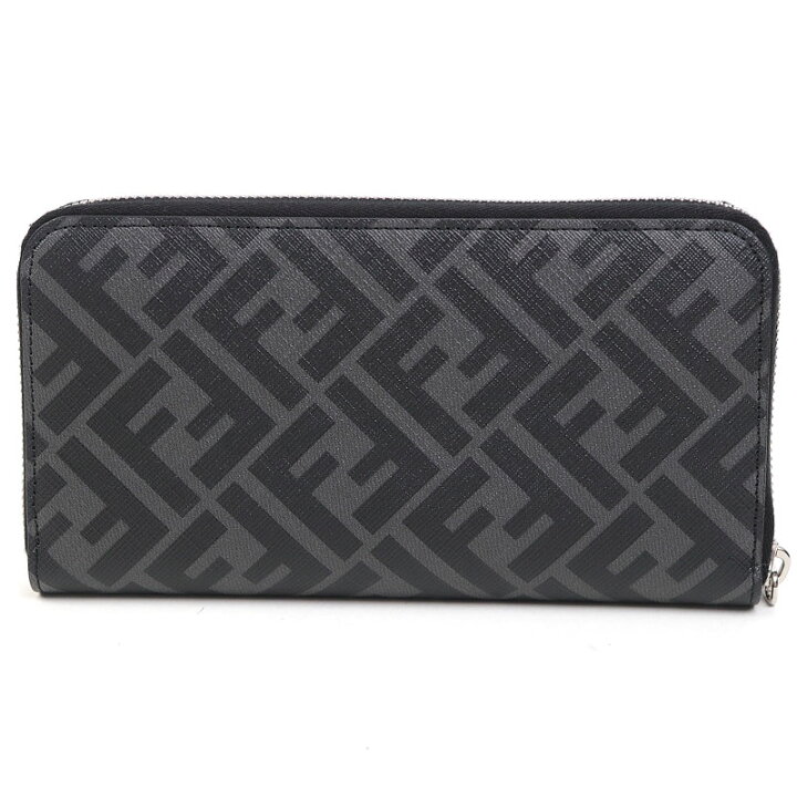 楽天市場】【美品】フェンディ 【FENDI】ジップアラウンド財布 グレー 