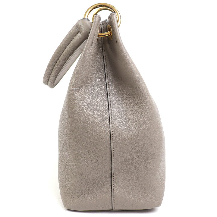 楽天市場】【美品】プラダ 【PRADA】 エンボスロゴ レザー ホーボー 