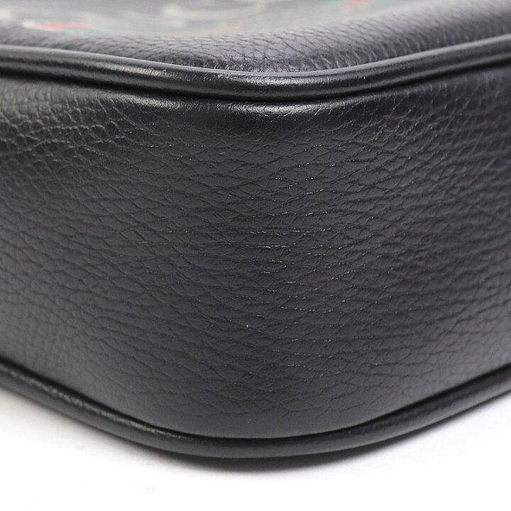 楽天市場】【美品】グッチ 【GUCCI】グッチプリント レザーショルダー 