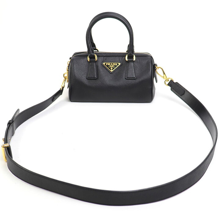 楽天市場】プラダ【PRADA】サフィアーノレザー トップハンドルバッグ 