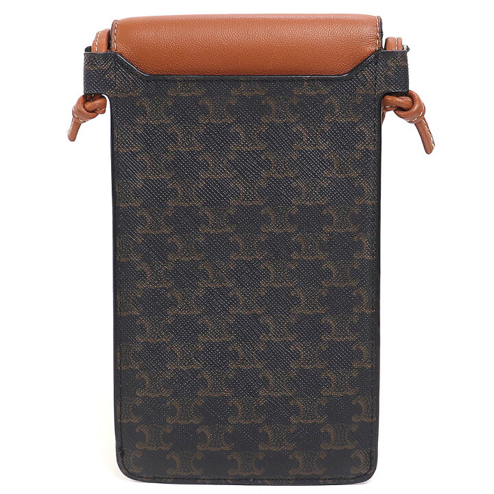 楽天市場】【美品】セリーヌ【CELINE】フラップ付きモバイルポーチ 