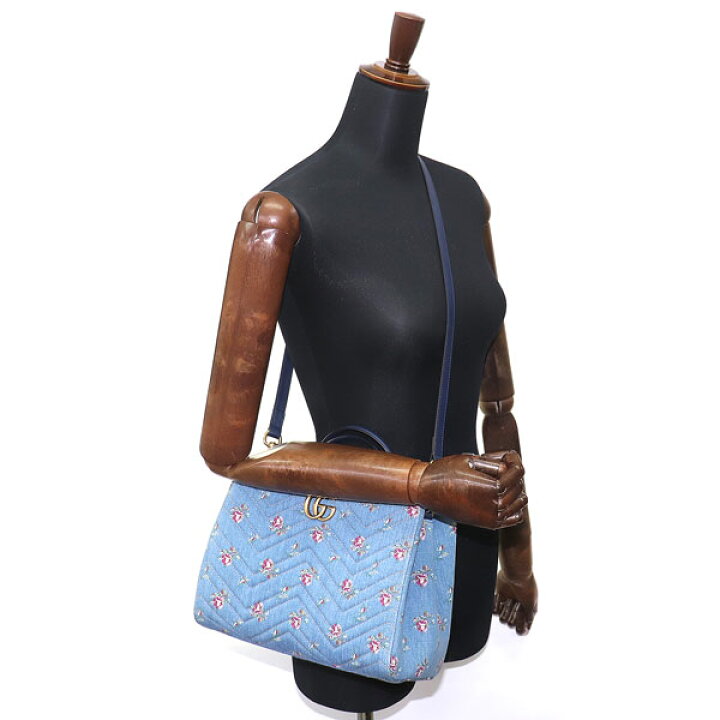 楽天市場】【美品】グッチ 【GUCCI】GGマーモント キルティング デニム  