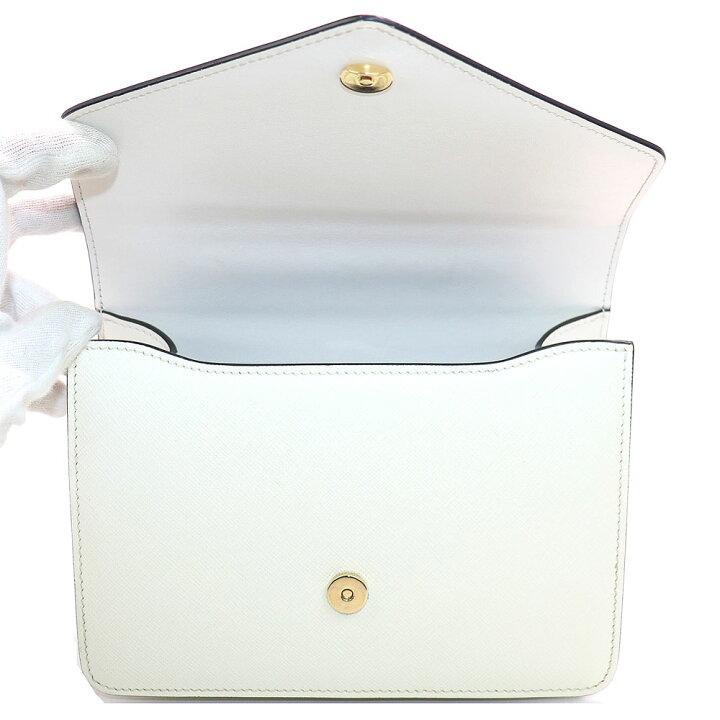 楽天市場】【美品】プラダ【PRADA】サフィアーノレザー チェーン 