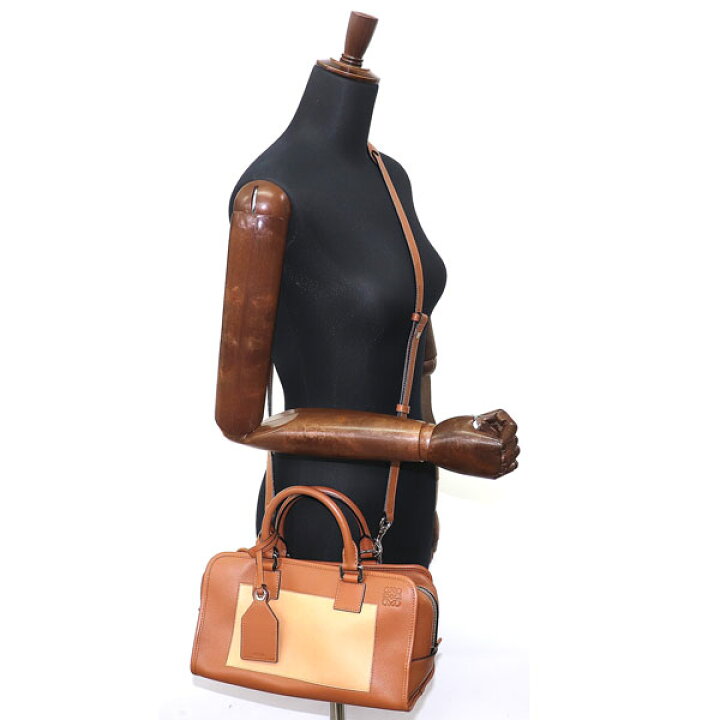 楽天市場】【美品】ロエベ【LOEWE】アマソナ28 ハンドバッグ ブラウン  