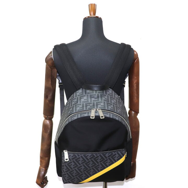 楽天市場】【美品】フェンディ 【FENDI】 ダイアゴナル バックパック 