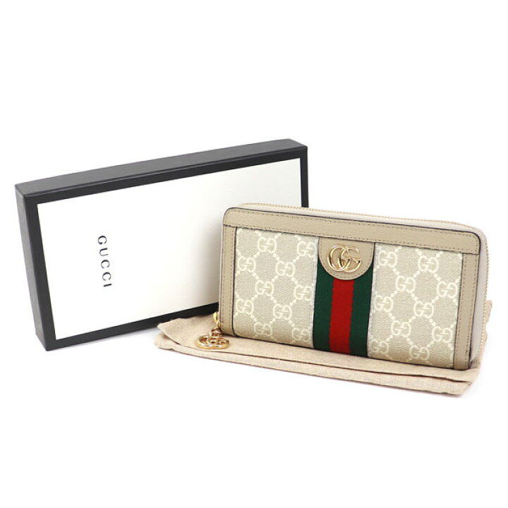 楽天市場】【美品】グッチ 【GUCCI】オフィディア GG ジップアラウンド  