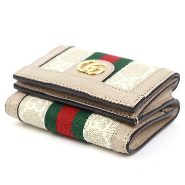 楽天市場】【美品】グッチ【GUCCI】オフィディア 三つ折りウォレット  
