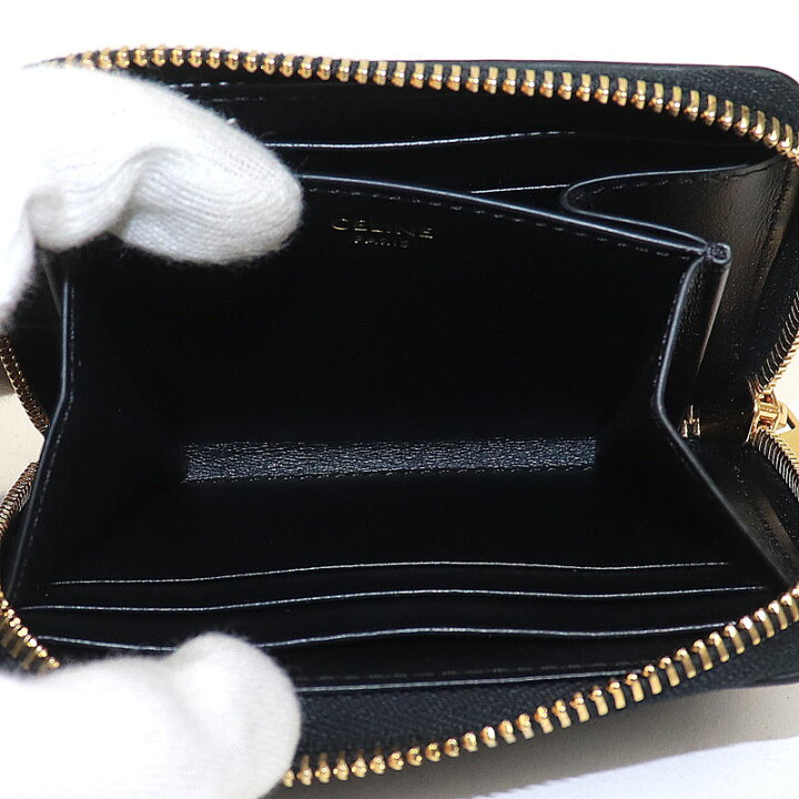 楽天市場】【美品】セリーヌ【CELINE】コンパクト ジップウォレット 