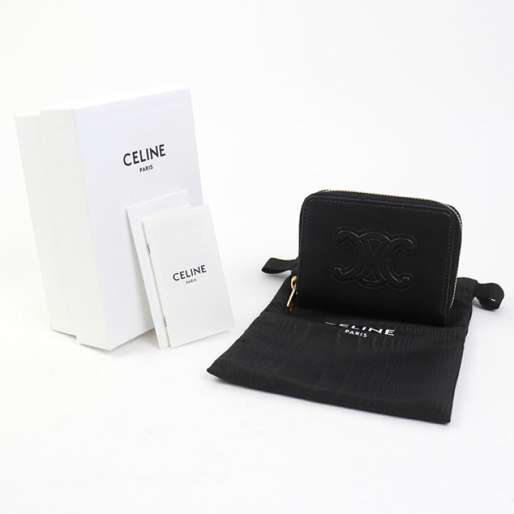 楽天市場】【美品】セリーヌ【CELINE】コンパクト ジップウォレット 
